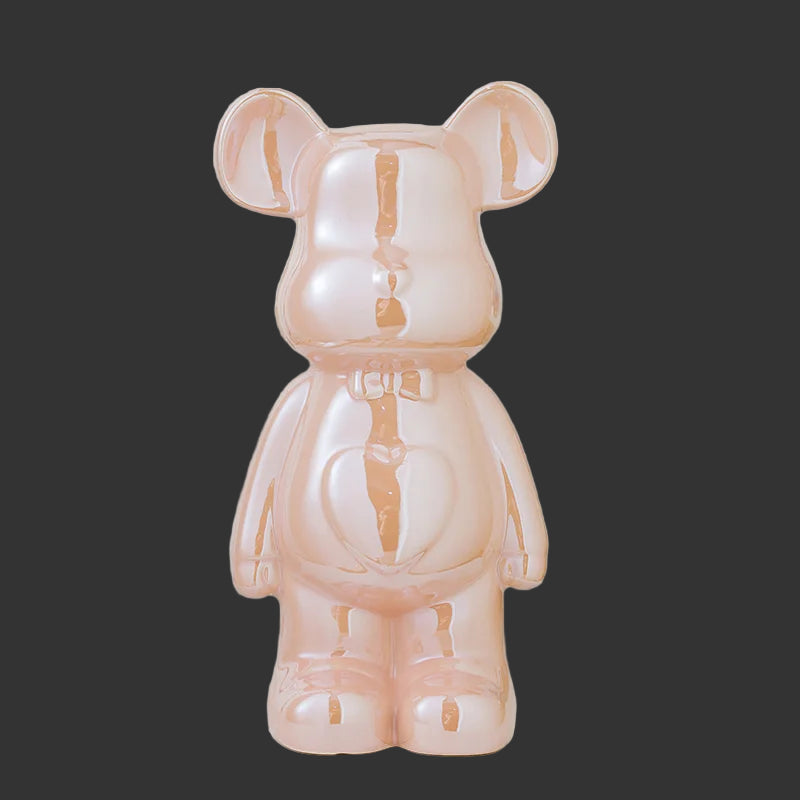 17/27/Cm Aesthetic Bear Brick Ceramic Staute Teddy Bear Decor Action Figure Sculptures Ornament for Room Home Decoration Crafts