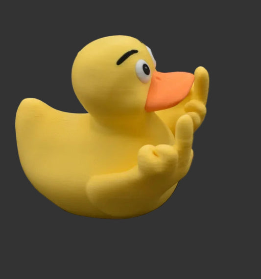 Funny Middle Finger Duck Home Statue Resin Mini Duck Garden Decoration Rustic Country Kitchen Decor Farm Animal Table Ornament