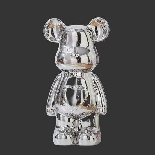 17/27/Cm Aesthetic Bear Brick Ceramic Staute Teddy Bear Decor Action Figure Sculptures Ornament for Room Home Decoration Crafts