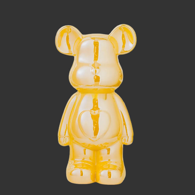 17/27/Cm Aesthetic Bear Brick Ceramic Staute Teddy Bear Decor Action Figure Sculptures Ornament for Room Home Decoration Crafts