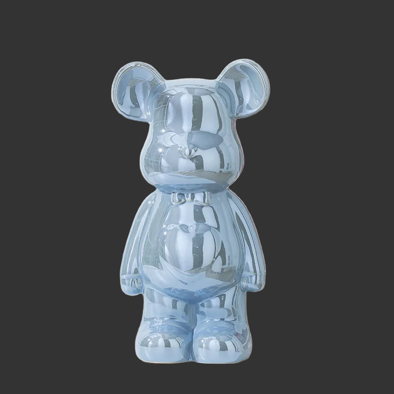 17/27/Cm Aesthetic Bear Brick Ceramic Staute Teddy Bear Decor Action Figure Sculptures Ornament for Room Home Decoration Crafts