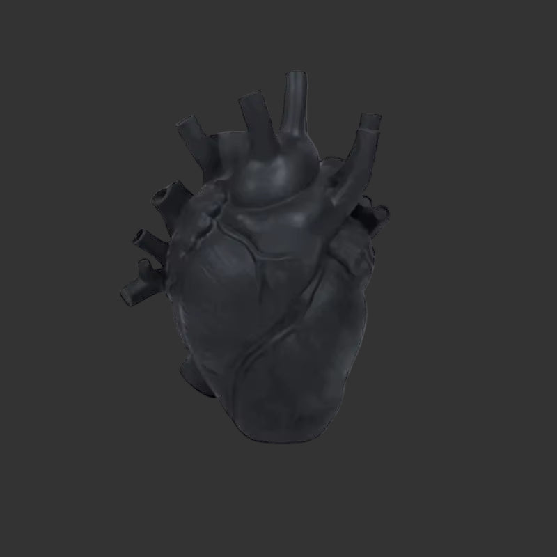 Heart Vase, Home Decoration, Desktop Craft Decoration, Exquisite High-End Interior Vase, Organ Design Flower Box, Halloween Deco