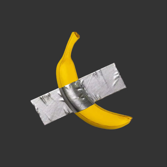 Resin Tape Banana Sculpture Wall Decoration Contemporary Art Modern Living Room Home Interior Decor Object Kitchen Bathroom Gift