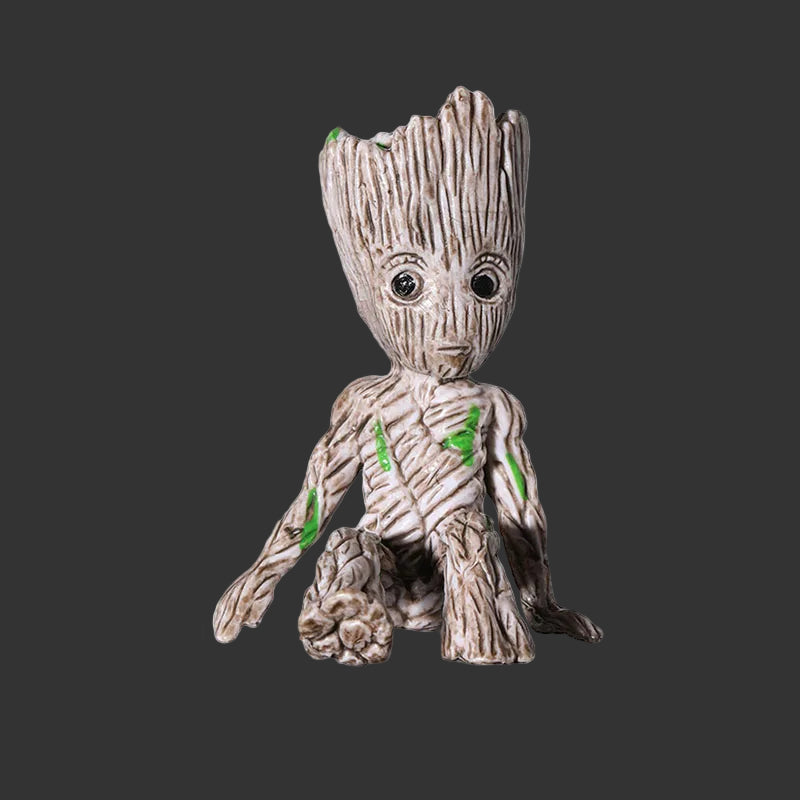 Home Decoration Crafts Miniature Model Office Desktop Display Cartoon Groot Figurines Handicrafts Decor Tree Man Ornament 5CM