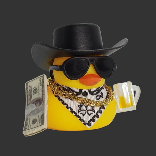 Cowboy Rubber Duck Car Ornament for Jeep Duck Car Dashboard Decorations Quirky Rubber Duck Car Accessories Funny Office Gifts