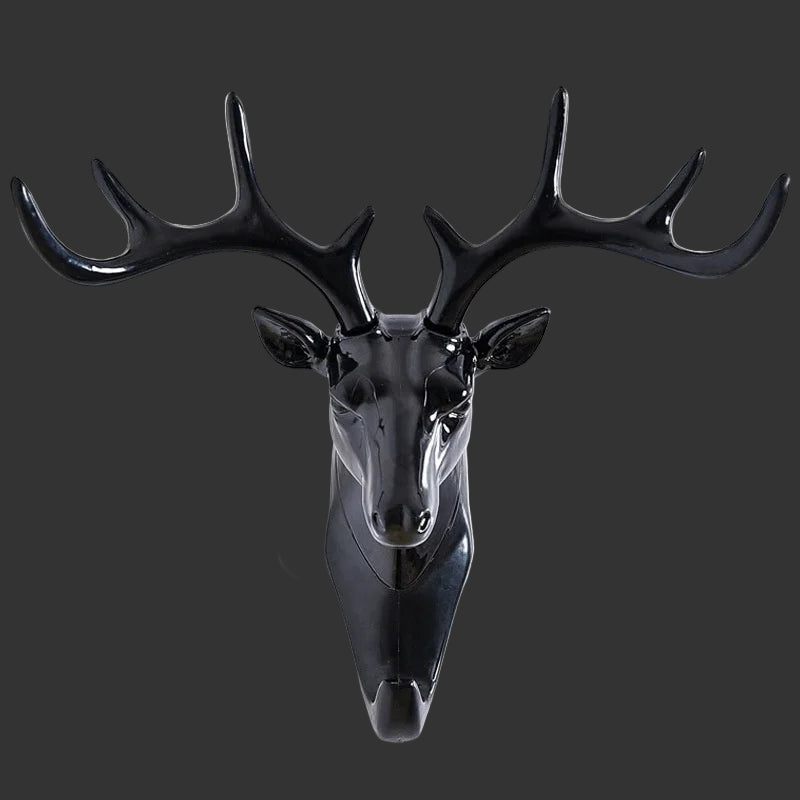 Wall Hanging Hook Vintage Deer Head Antlers for Hanging Clothes Hat Scarf Key Deer Horns Hanger Rack Wall Decoration