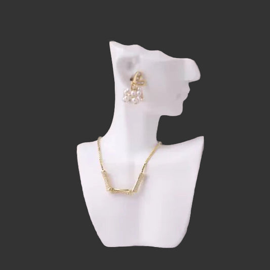 1Pc Resin Side Face Mannequin Jewelry Display Stand Head Bust Portrait Necklace Bracelets Earrings Jewellery Storage Rack Holder