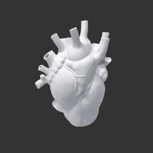 Heart Vase, Home Decoration, Desktop Craft Decoration, Exquisite High-End Interior Vase, Organ Design Flower Box, Halloween Deco