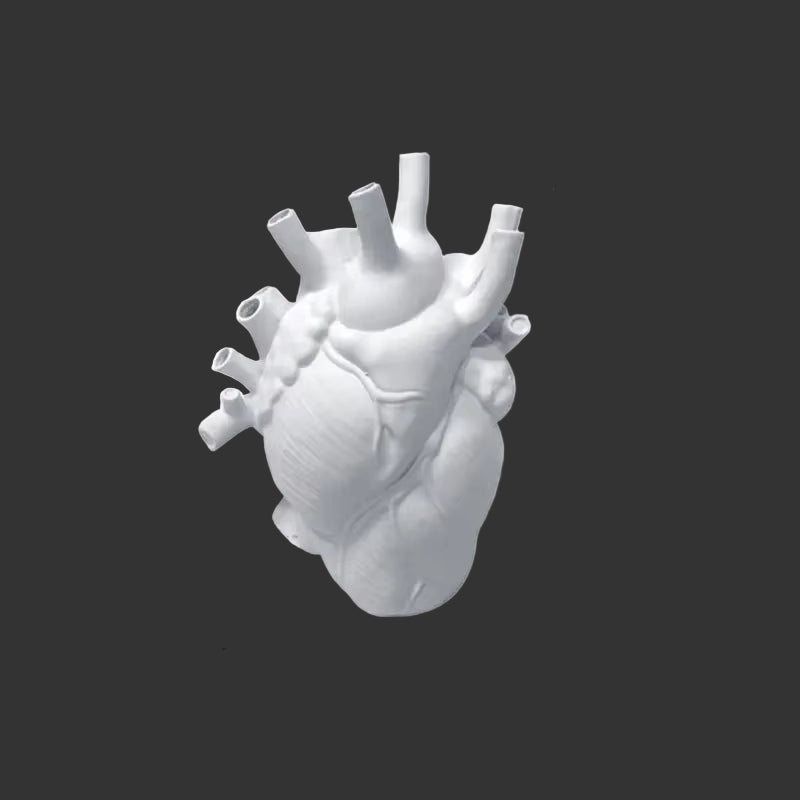 Heart Vase, Home Decoration, Desktop Craft Decoration, Exquisite High-End Interior Vase, Organ Design Flower Box, Halloween Deco